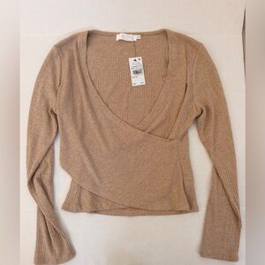 Astr Ribbed Tan Top